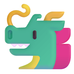 Dragon Face 3d icon
