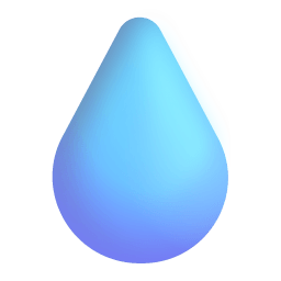 Droplet 3d icon