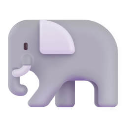 Elephant 3d icon