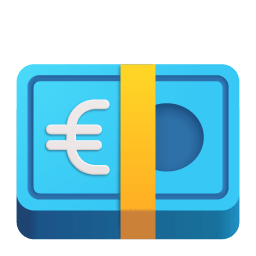 Euro Banknote 3d icon