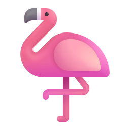 Flamingo 3d icon