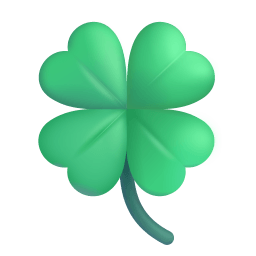Four Leaf Clover 3d icon