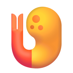 Fried Shrimp 3d icon