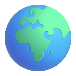 Globe Showing Europe Africa 3d icon