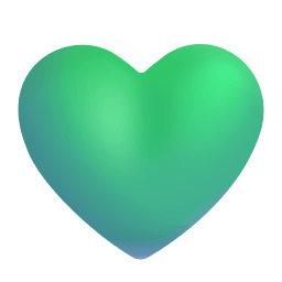 Green Heart 3d icon