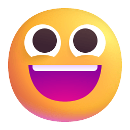 Grinning Face 3d icon