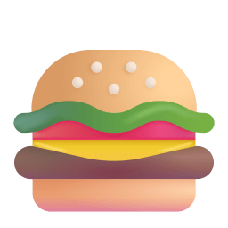 Hamburger 3d icon