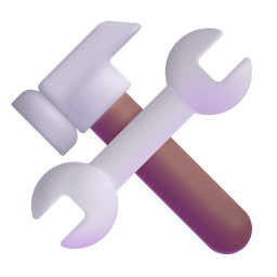 Hammer And Wrench 3d icon