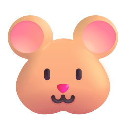 Hamster 3d icon