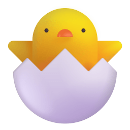 Hatching Chick 3d icon