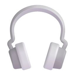 Headphone 3d icon