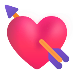 Heart With Arrow 3d icon