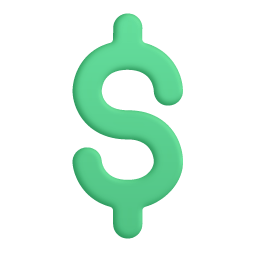 Heavy Dollar Sign 3d icon