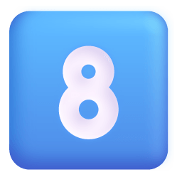Keycap 8 3d icon
