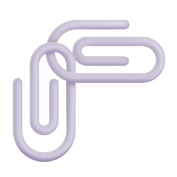Linked Paperclips 3d icon