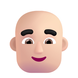 Man Bald 3d Light icon