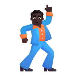 Man Dancing 3d Dark icon