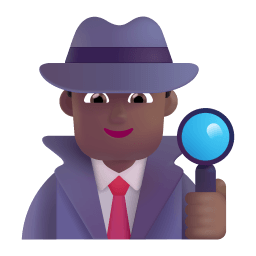 Man Detective 3d Medium Dark icon