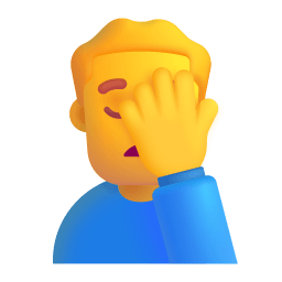 Man Facepalming 3d Default icon