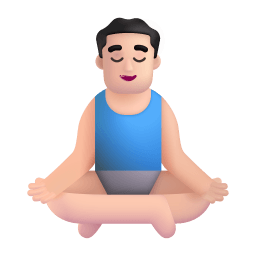 Man In Lotus Position 3d Light icon
