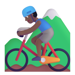 Man Mountain Biking 3d Medium Dark icon