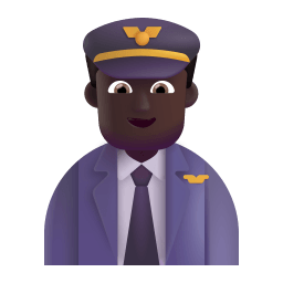 Man Pilot 3d Dark icon
