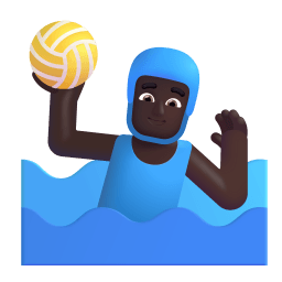 Man Playing Water Polo 3d Dark icon