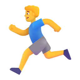 Man Running 3d Default icon