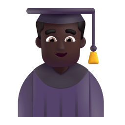 Man Student 3d Dark icon