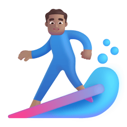 Man Surfing 3d Medium icon