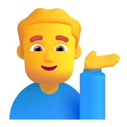 Man Tipping Hand 3d Default icon