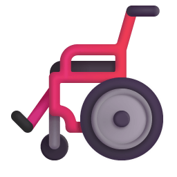 Manual Wheelchair 3d icon