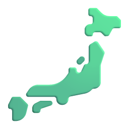 Map Of Japan 3d icon
