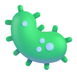 Microbe 3d icon