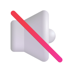 Muted Speaker 3d icon