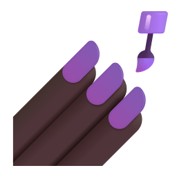 Nail Polish 3d Dark icon