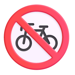 No Bicycles 3d icon
