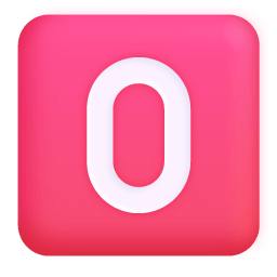 O Button Blood Type 3d icon