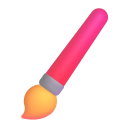 Paintbrush 3d icon