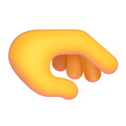 Palm Down Hand 3d Default icon