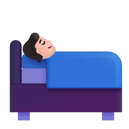 Person In Bed 3d Light icon