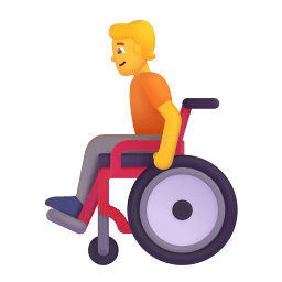 Person In Manual Wheelchair 3d Default icon