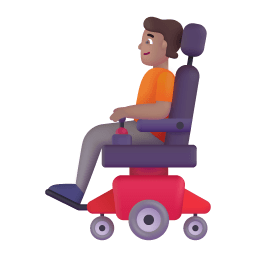 Person In Motorized Wheelchair 3d Medium icon