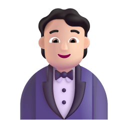 Person In Tuxedo 3d Light icon