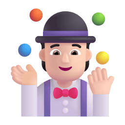 Person Juggling 3d Light icon