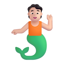 Person Merpeople 3d Light icon