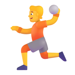 Person Playing Handball 3d Default icon