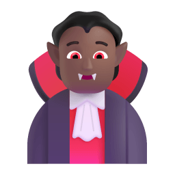 Person Vampire 3d Medium Dark icon