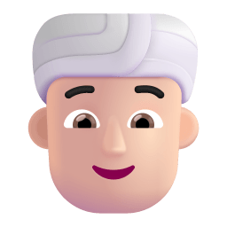Person Wearing Turban 3d Light icon