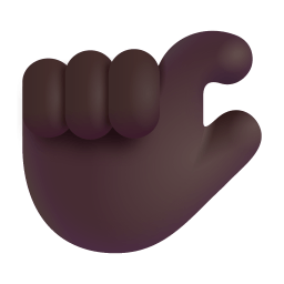 Pinching Hand 3d Dark icon